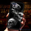 Skull Gift Black and Grey Smoke Skull Phone Case NHD