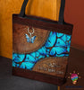 Gift For Butterfly Lover Teal Color Meaning Faith Hope Love Faux Butterfly Tote Bag HG