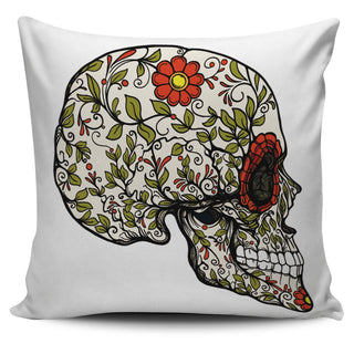 Skull Profile Pillow Cover - designfullprint