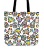 Extra Candy Skull Cows Tote Bag - designfullprint