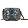 3D Skull Leather Cross-Body Carrying Strap Canvas Saddle Bags 002 - designfullprint