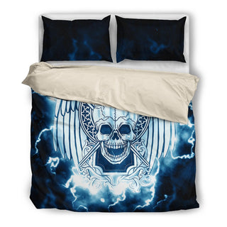 Skull and Lighting Bedding Set