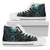 Black Skull Lightweight High Top Canvas Shoes