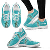 Skull Gift Teal Fight Like A Warrior Ovariant Cancer Awareness Sugar Skull Girl Shoes