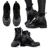 New Lace Up Comfortable Drummer Skull Boots - designfullprint