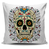 Flower Skull Pillow Cover
