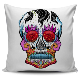 Fire Eye Skull Pillow Cover