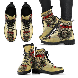 Wolf & Skull Women's Handcrafted Premium Boots