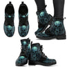 New Comfortable Lace Up Leather Skull Boots 004 - designfullprint