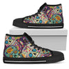 Mexican Sugar Skull Lightweight High Top Canvas Shoes 002 (Men & Women Size) - designfullprint