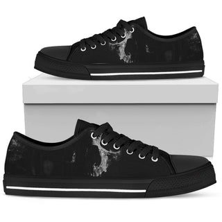 Men's Low Tops Skull (Black Sole) - designfullprint
