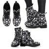 New Comfortable Lace Up Leather Boots Skull 017 - designfullprint