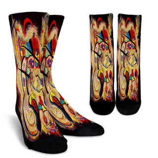 Rare Modern Art Crew Socks - designfullprint