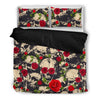 Flowers and Skulls Style 3 Bedding Set