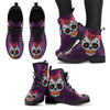 Sugar Skull Women's Leather Boots - designfullprint