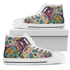Colorful Mexican Inspired Women's High-Top Shoes