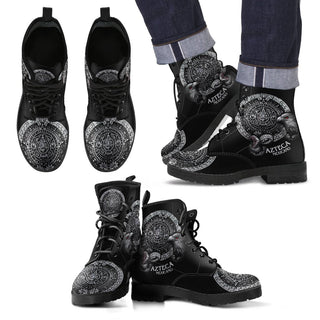 New Comfortable Lace Up Leather Mexican Patriotic Unisex Boots