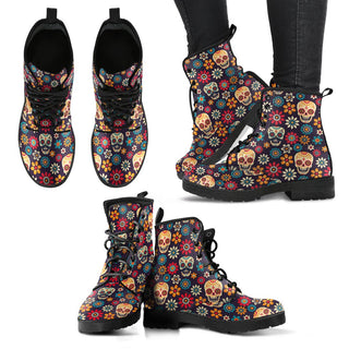 Sugar Skull 1 Handcrafted Boots