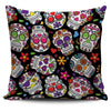 Multi Colored Skull Pillow Cover - designfullprint