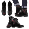 New Lace Up Skull Leather Smelting boots 028 - designfullprint