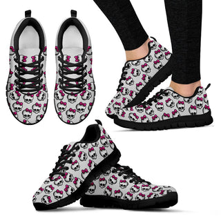 Pink Ribbon Skull Sneakers