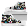 Women's Sugar Skull Canvas Shoes 001 (High top & Low top) - designfullprint