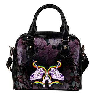 Unicorn Skull Shoulder Bag 001 - designfullprint