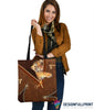 Print Leather Tiger Tote Bag HG