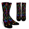 Scribble Art Crew Socks - designfullprint