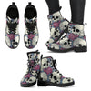 Skull Roses Women's Leather Boots