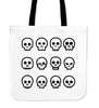 Skull Madness (White) Tote Bag - designfullprint