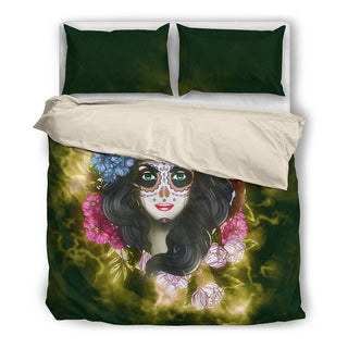 Skull Girl Bedding Set