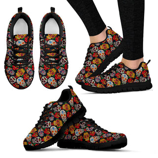 Skull Women's Sneakers - designfullprint