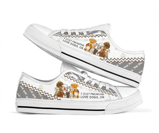 I Just Freaking Love Dogs Low Top Shoes Gifts For Dog Lovers