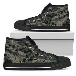 Skull Camo Men's High Top