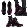 New Comfortable Lace Up Leather Boots Skull 015 - designfullprint