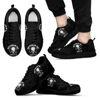 3D Skull Lightweight Breathable Sneakers 009 (Men & Women Size) - designfullprint
