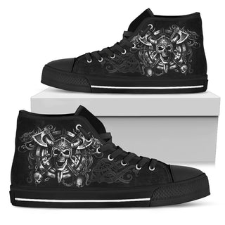 Viking Skull High Top - designfullprint