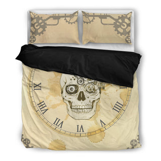 Skull Clock Bedding Set