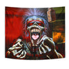 Rock Skull Maiden Tapestry 002 - designfullprint
