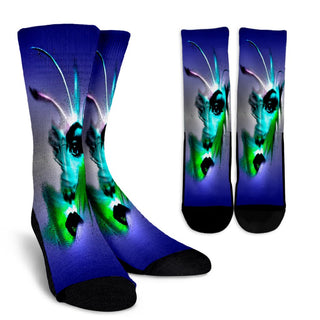 Mystery Woman Crew Socks - designfullprint