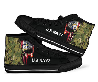 Gift For Army Navy Type 3 High Top Shoes