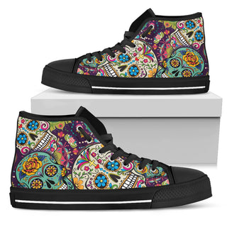 Colorful Mexican Inspired Women's High-Top Shoes