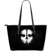 Skull Large Leather Handbag - designfullprint