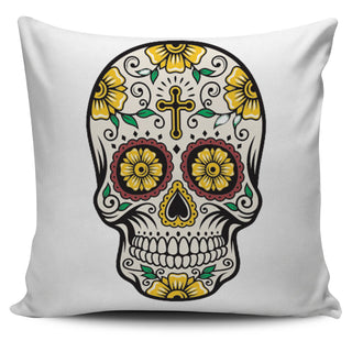 Cross Skull Pillow Cover