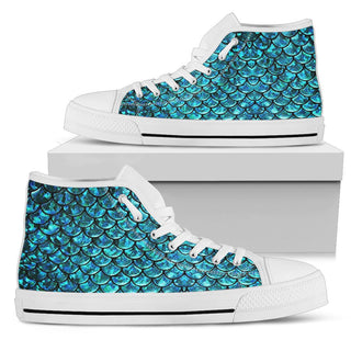 Mermaid Women's High Top Shoes - designfullprint