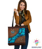 Gift For Butterfly Lover Teal Color Meaning Faith Hope Love Faux Butterfly Tote Bag HG