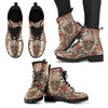 Skull Roses Women's Leather Boots