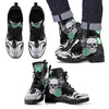 New Comfortable Lace Up Leather Skull Boots 022