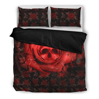 Rose Skull Bedding Set